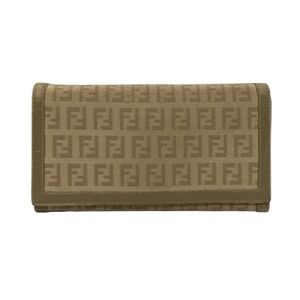 Fendi Beige Zucca FF Long Wallet